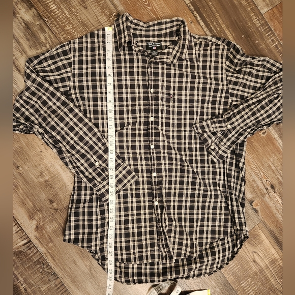 Polo Ralph Lauren faded black and cream long sleeve button down Size Large - Picture 4 of 9